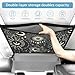 Planet Car Ceiling Cargo Net Pocket Hanging Storage Bag with Zipper 31.5