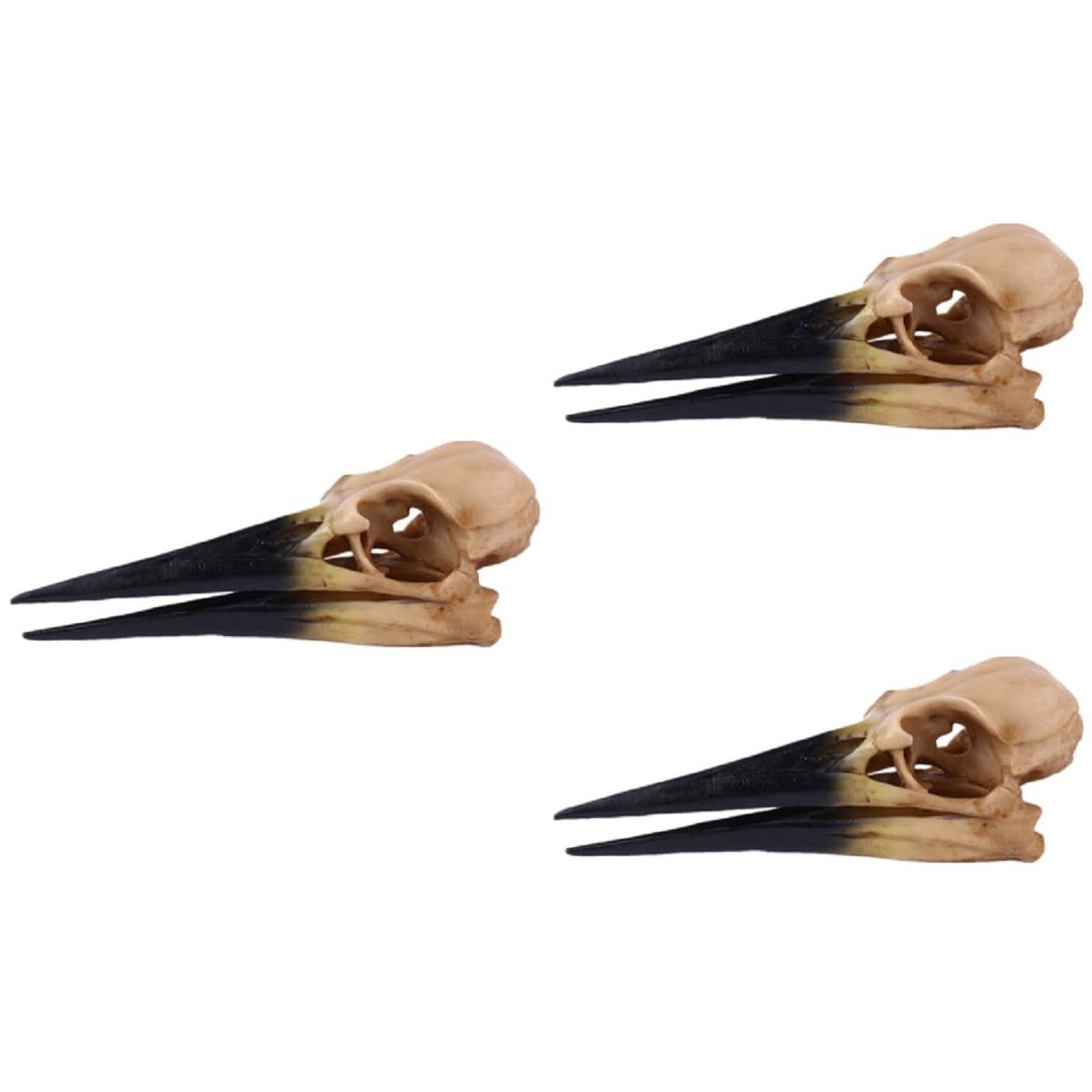 Uonlytech 3 Stck. Totenkopf Ornament Halloween Mottoparty aus Kunstharz
