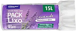 Saco De Lixo PACK LIXO Lavanda 15 Litros - Sacos de lixo perfumardos que neutralizam o odor