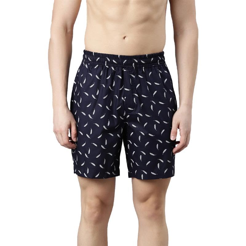 f a s o Men's Printed Cotton Boxer Shorts with Pockets | 100% Soft Cotton Woven Fabric | Lightweight, Breathable, Bio-Washed | Casual Lounge & Sleepwear-picture-36