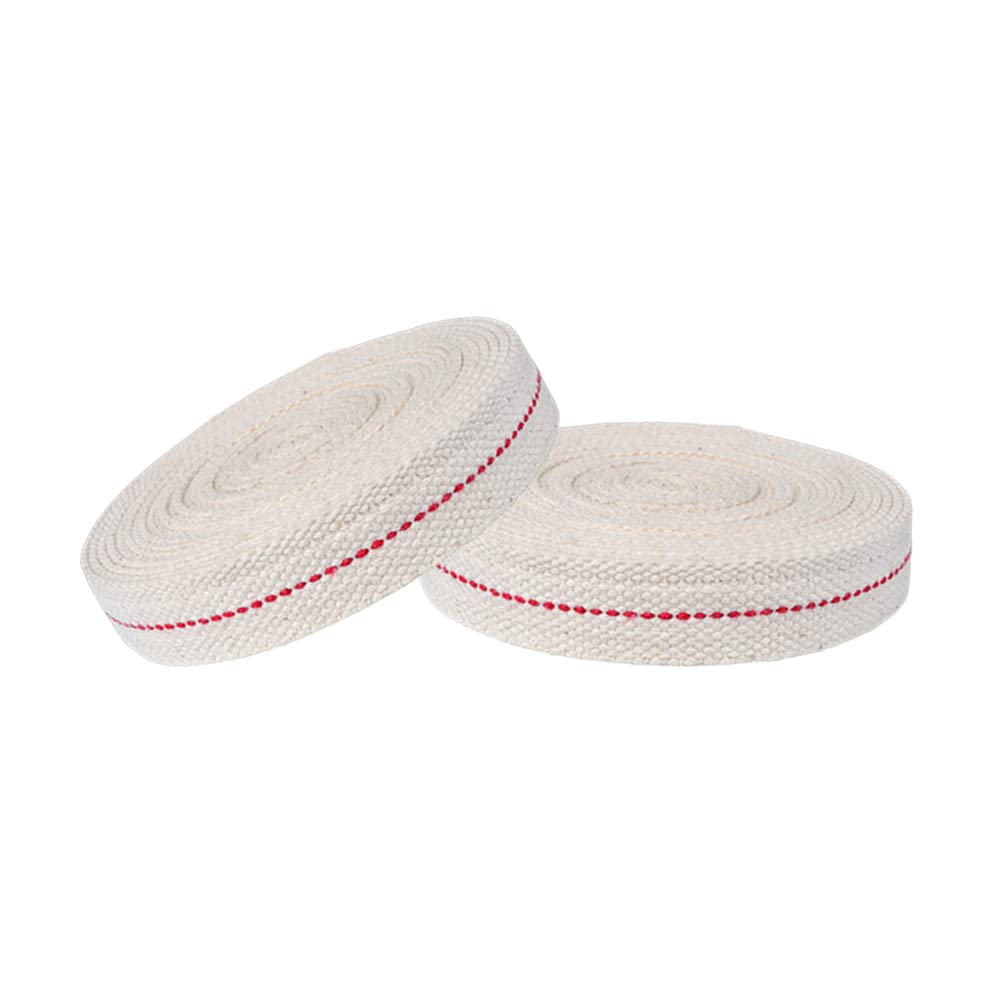 12 rollen lont voor kaarsen, 6 mm x 1 meter, reservelont voor olielampen, katoenen olielamplont, op maat te snijden, reservelont voor tuinfakkel, lamplont, olielamp, met pincet