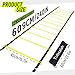 Tubsalah 20ft Adjustable Agility Ladder with Carry Bag – Football Training Equipment & Speed Ladder for Soccer, Basketball – Agility Training Equipment for Footwork Drills