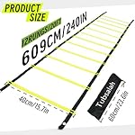 20ft Adjustable Agility Ladder with Carry Bag – Football Training Equipment & Speed Ladder for Soccer, Basketball – Agility Training Equipment for Footwork Drills - Image 2