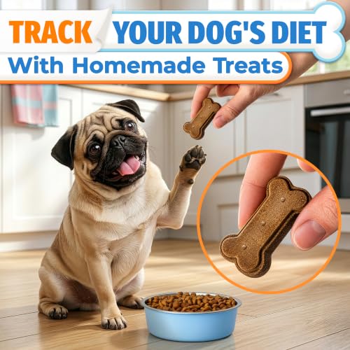 Image of 3 Pcs Dog Treat Molds Silicone, Bone & Paw Shapes, Non-Stick | Dog Molds for Frozen Treats; for Peanut Butter, Yogurt, Broth & Ice; Flexible; Oven, Freezer, Microwave & Dishwasher Safe