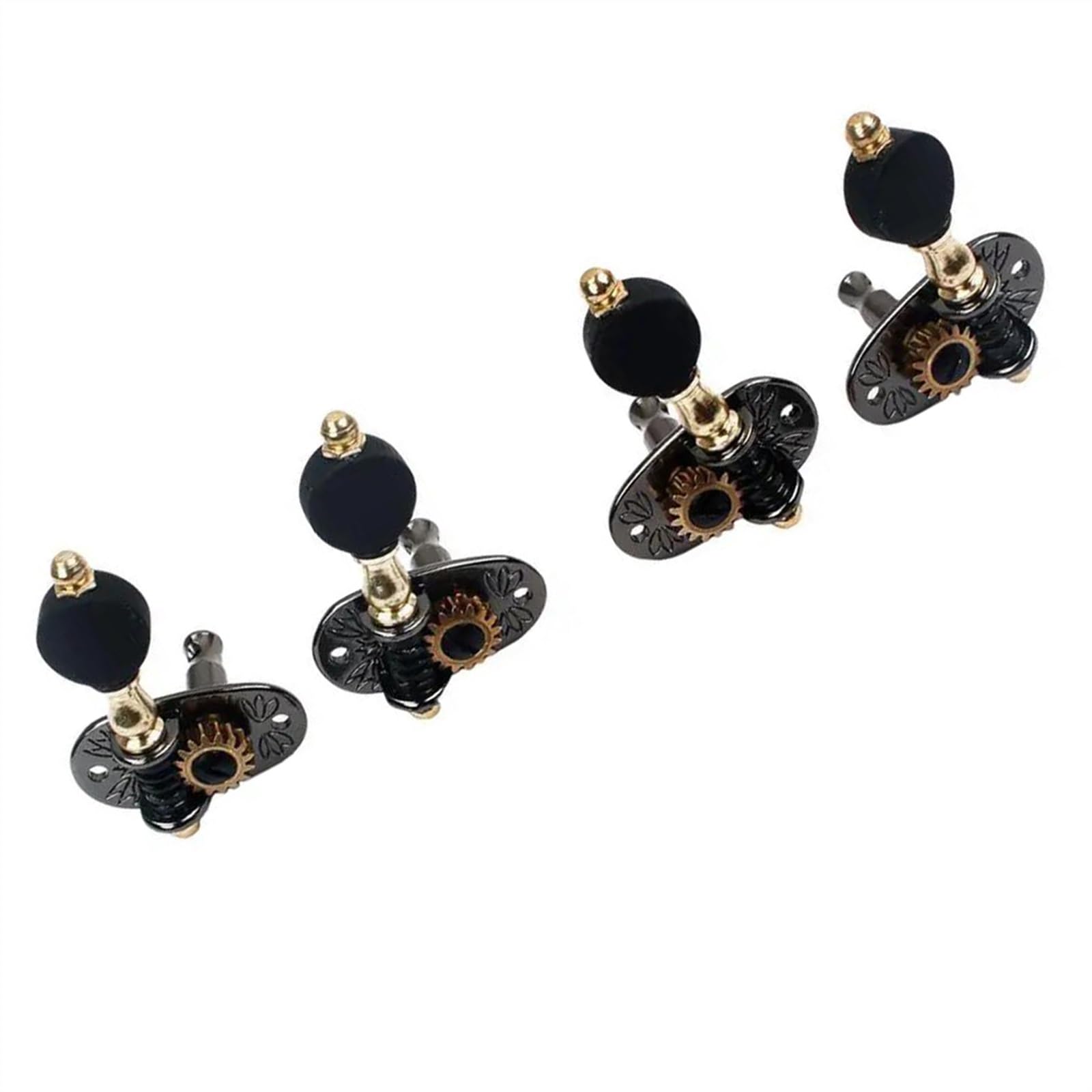 Tooyful 2R2L Ukulele String Tuning Peg Machine Heads Accordatore per scatola di sigari Parte di chitarra Testa Dell'accordatore Per Chitarra