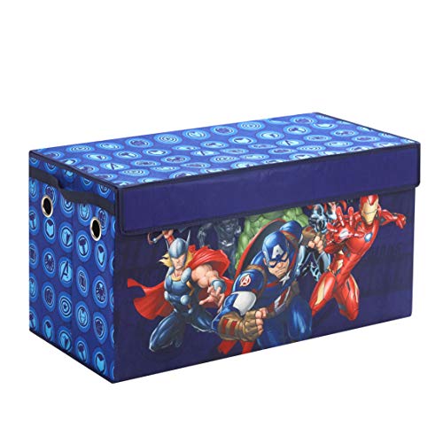 Idea Nuova Avengers Collapsible Childrens Toy Storage Trunk Durable with Lid