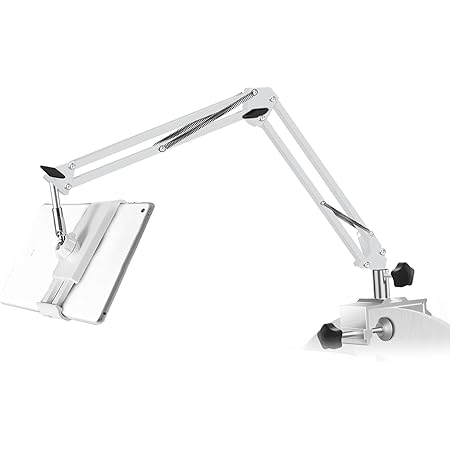 タブレット スタンド タブレット アーム スタンド スマホスタンド 両用 横/縱き 寝ながらiphone/ ipad スタンド ベッド用 ４つの関節を採用安定で揺れない 360回転 ipad アーム 4〜12.5インチ iPhone＆Android＆ iPad＆Kindle機種対応