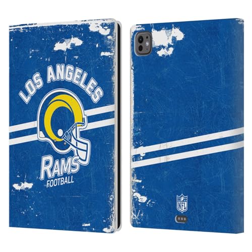 Étui en cuir iPad Pro 11 2025 Head Case Designs NFL Rams de luxe