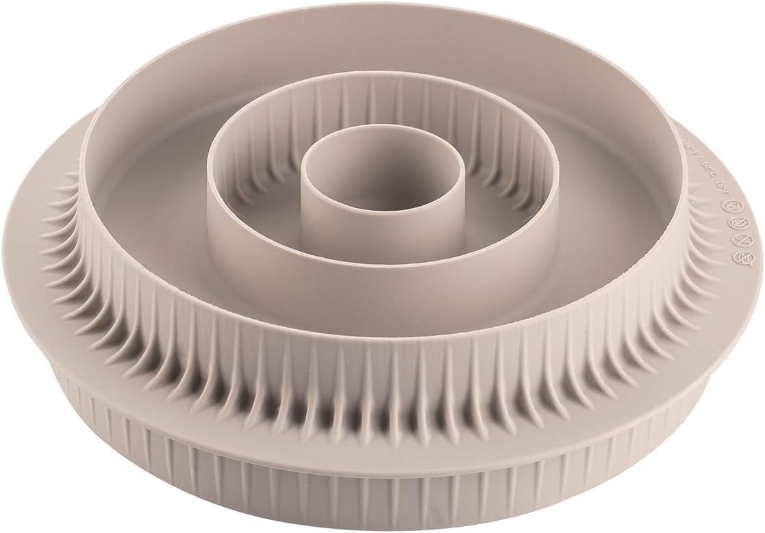 silikomart | Universal Silicone Mould Multi-INSERTO Round, Non-Stick, Pack of 1 Multipurpose Cake Mould, Single-Portion, Cake or Bundt pan, Ø 30mm/150mm/176mm, h 25mm, Made in Italy