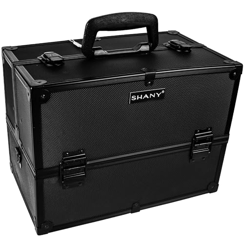 SHANY Essential Pro Makeup Train Case with Shoulder Strap and Locks