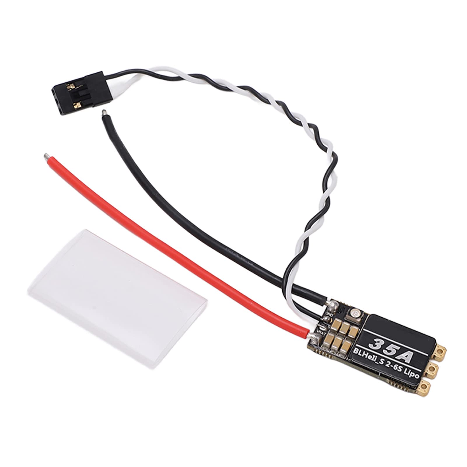 Czarny elektroniczny bezszczotkowy kontroler prędkości z diodą RGB LED, wysoka prędkość, odporny na zakłócenia, ESC 35A
