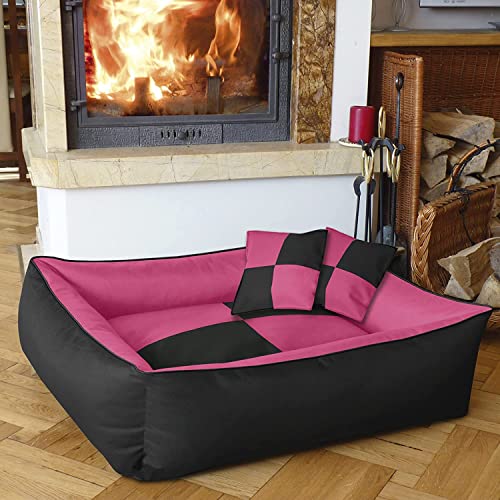 ROYALS RORE Dog Bed Soft Washable Reversible Dog Bed for Small | Medium | Large | Extra Large | XL | L | XXL | XXXL | Cats | Puppy | Pet | Dogs Bed,Velvet| (S)