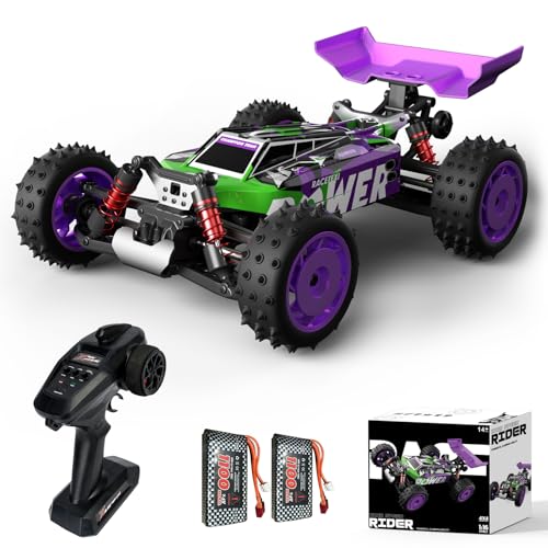 dexinco RC Auto, 1/16 schneller RC Buggy, High Speed 40 km/h ferngesteuertes Auto, 4X4 Offroad Ferngesteuerter Buggy, IPX4 wasserdicht, 2,4 GHz, 2 Lipo-Batterien, Monster RC Truck S911