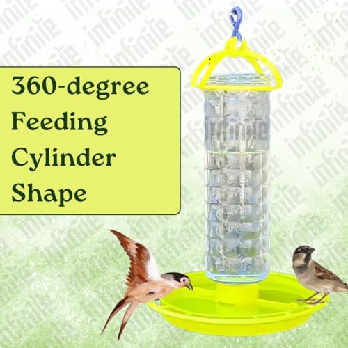 Image of Bird Feeder Water & Food Tray with Nest | Hanging Balcony Bird Feeder for Home Garden | Attracts Sparrows, Parrots, and More - Ideal for Outdoor Use (Water Feeder)