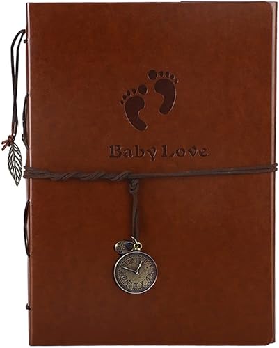 Álbum de fotos de 4 x 6 pulgadas, 120 fotos, álbumes de fotos de cuero con espacio de escritura con 30 papeles de escritura, viajes, familia, boda,