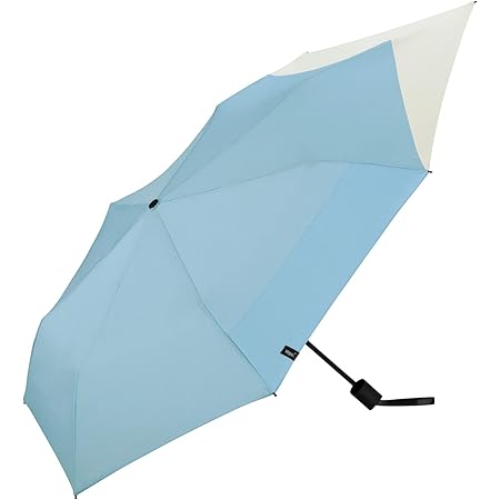 Amazon Co Jp Wpc 雨傘 Unisex バックプロテクトフォールディングアンブレラ ライトブルー オフ 親骨55cm 伸長部70cm 鞄濡れない 雨晴兼用 継続はっ水 メンズ レディース 折りたたみ傘 Ux004 954 ホーム キッチン