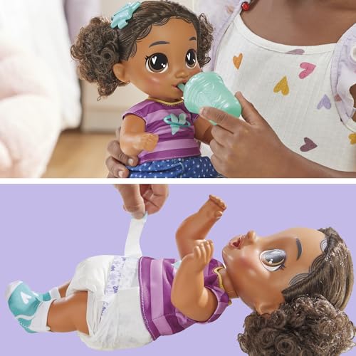 Baby Alive Super BFF Tilly Tinker Black Hair Dress Up Baby Doll Playset, 11 Inches, Toys for 3 Year Old Girls & Boys & Up (Amazon Exclusive) - image 3