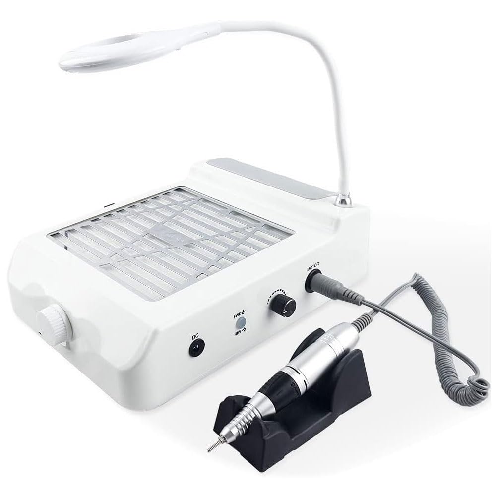 Ventilateur d'aspirateur d'ongles avec lampe de salon aspiration de poussière