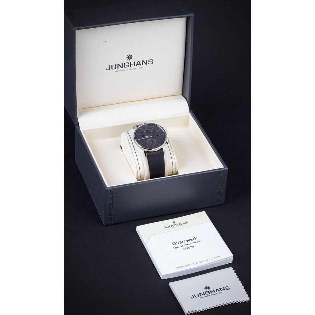 JUNGHANS Meister Fein Chronoscope Mega Solar Funkuhr Schwarz 59/4200.00