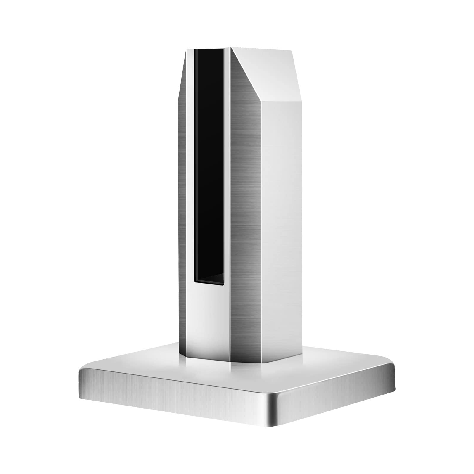 Wowlela Stainless Steel Glass Clamp & Holder - Rustproof Swimming Pool & Stair Balustrade 4-Screw Glass Support