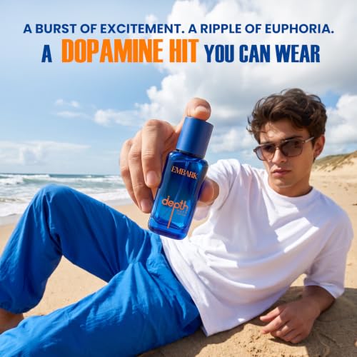 Image of EMBARK Depth Wave Long Lasting Perfume for Men | 20ml Eau De Parfum | Fresh Aromatic Premium Fragrance | Ideal Gift for Men