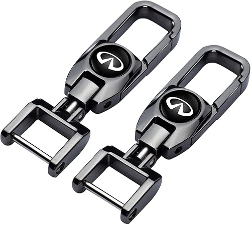 2 llaveros de metal para automóvil compatibles con Infiniti QX50 Q50 Q70 Q70L Q60 QX30 QX60 QX80 llaveros para hombre y mujer accesorios de coche