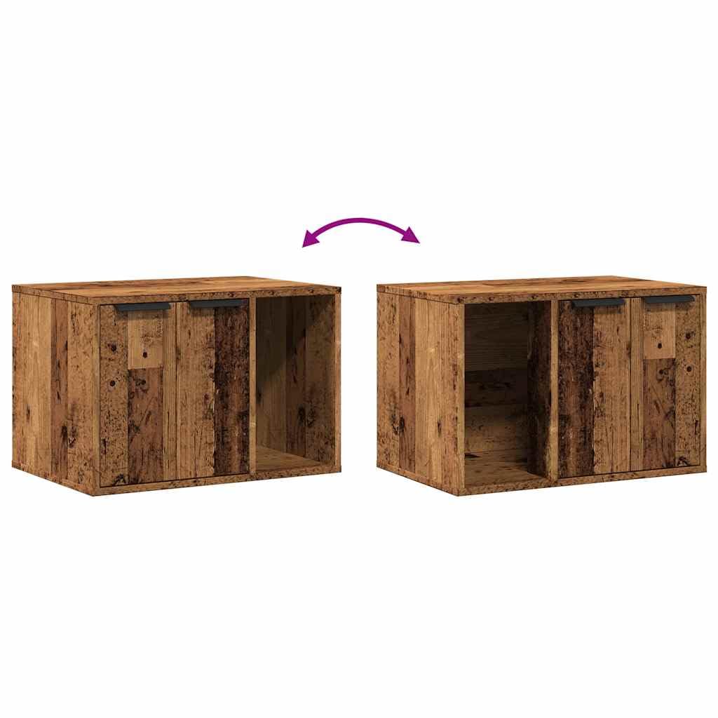 Katzenstreu Möbel Altes Holz Technisches Holz Katzentoilette Katzentoilette Couchtisch für Wohnzimmer Schlafzimmer Balkon