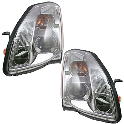 Image of TRQ Headlight Assembly Set NI2502183 NI2503183 Compatible with 2004-2006 Nissan Maxima