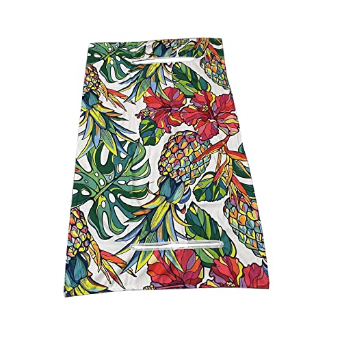 Senvitate Golf Cart Seat Covers, Club Car Precedent Seat Covers For Ezgo Yamaha, Golf Cart Seat Blanket Covers For 2 Person Seats, Summer Golf Cart Seat Towel (Tropical Fruit) #TOP5