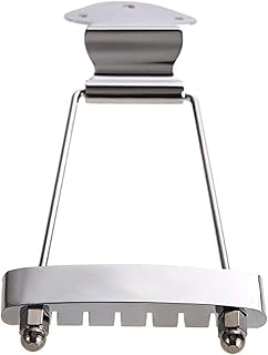 IUPPA 6 String Guitar Trapeze Tailpiece Bridge Replacement Parts for Jazz Electric Archtop Guitar Bass