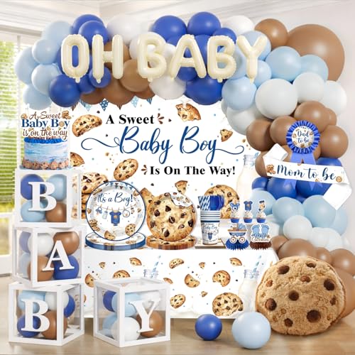 Biscuits de baby shower décorés sablés artisanaux pour fête de naissance