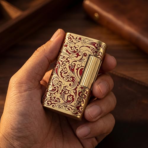 Encendedor Vintage de Latón Reutilizable con Llama Suave miniatura 2