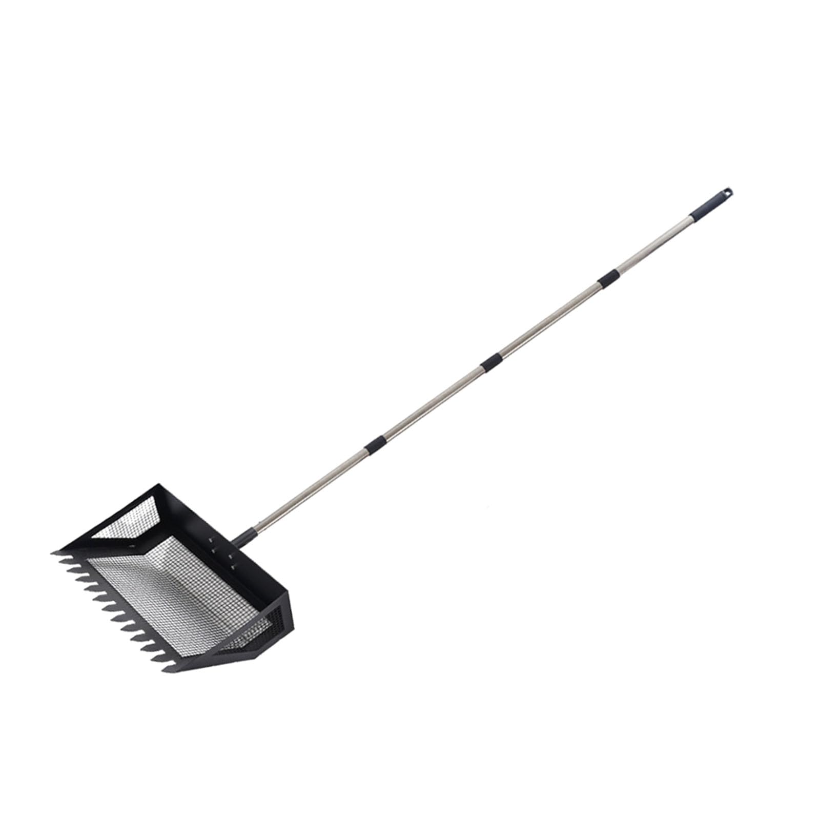 Pxzh B Adjustable 38Cm Fine Mesh Waste Removal Tool For Poultry Farms Stables And Outdoor Use Garden Soil Loosening Shovel