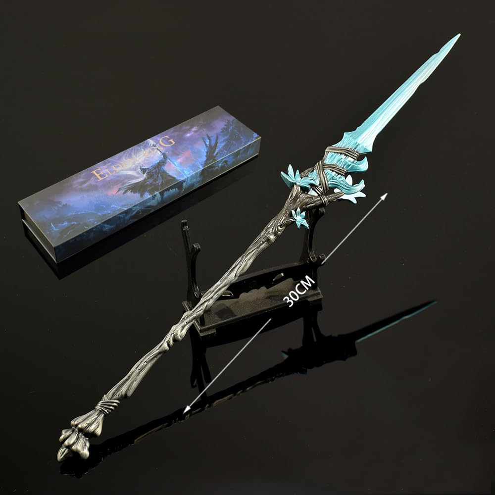 Artículos de colección de Videojuegos, Réplica del Modelo Elden Ring Dreamspear Totalmente metálico de 11,8 Pulgadas con Caja Regalo Coleccionables metálicos