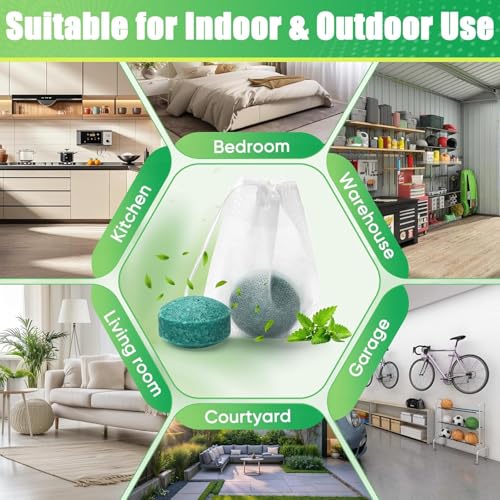 Image of Rat Repellent for Car Home Pack of 10 Tablet Rodent & Mouse Repellent Peppermint Oil to Protect Wires in Car, Bike & Truck Engine No Kill Only Repels Home Indoor-Outdoor Garage Rat Controller Pills to Keep Rodents Out of Car