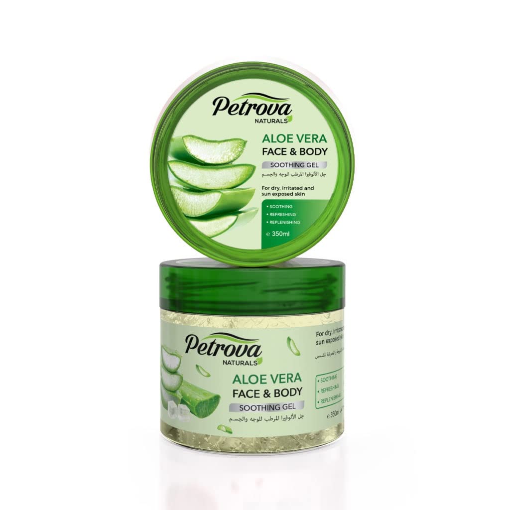 Buy PETROVA NATURALS ALOE VERA FACE AND BODY SOOTHING GEL 350ML Online