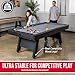 GoSports 7 ft Pool Table with Wood Finish - Billiards Game Room Table for Adults & Family - Accessories Not Included