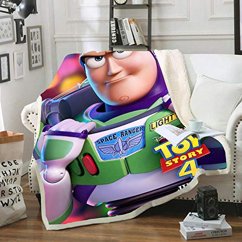 NICHIYO Toy Plaid en polaire extra - Chaud et doux - Couverture moelleuse - Pour adultes et enfants - En microfibre - Pour un canapé et un dessin animé (05, 150 x 130 cm)