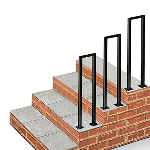 Rampe de transition pour 1 marche d'escalier extérieur de jardin noir