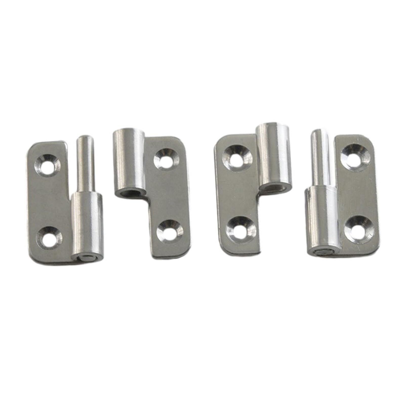 Yatingzhang Left Lift Off Hinges 5Pcs Cabinets Removable Hinge /Right Stainless Steel Slip Joint Flag Lift Off Detachable Door(Left)