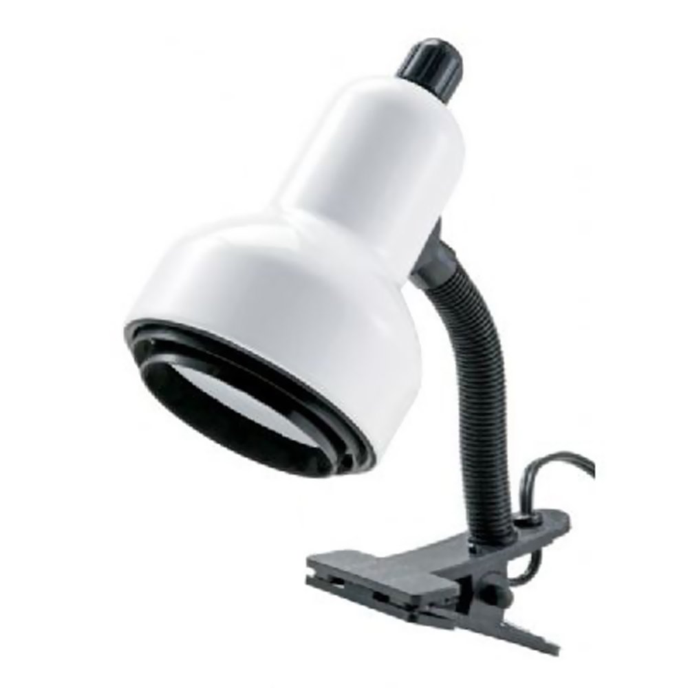 Alvin CLC400-D Gooseneck Clip Light Lamp - White