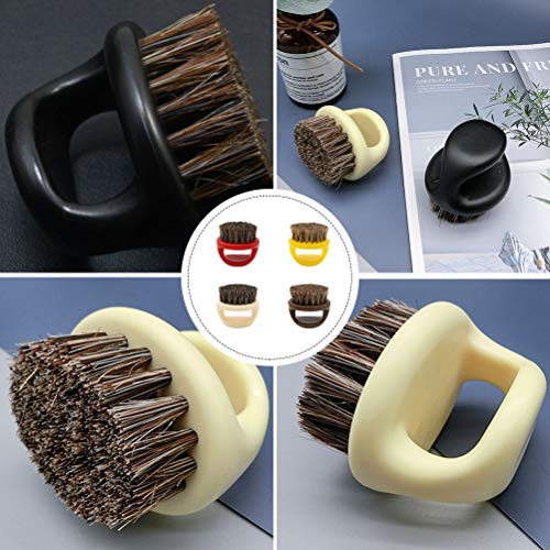 Spazzole per barba in setola con manico in