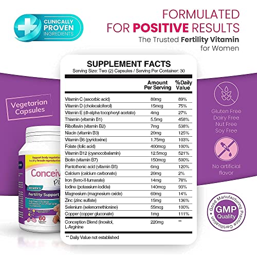 Conceive Plus His + Hers Fertility Support 3 Month Supply Prenatal Supplements - Vitamins Bundle For Couples Trying To Conceive #TOP1