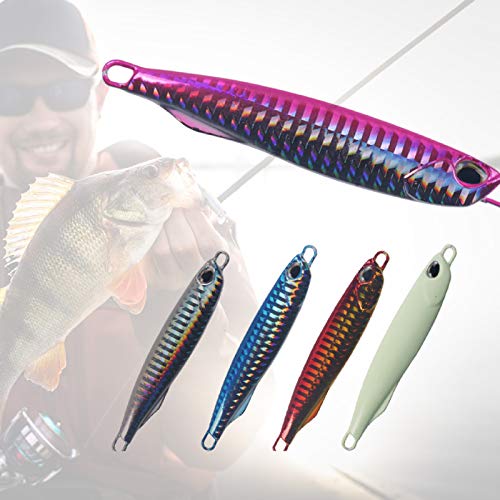 Isca de pesca, 40 g, 85 mm, placa de ferro 3D, isca de pesca, lapiseira para amantes de pesca - 04