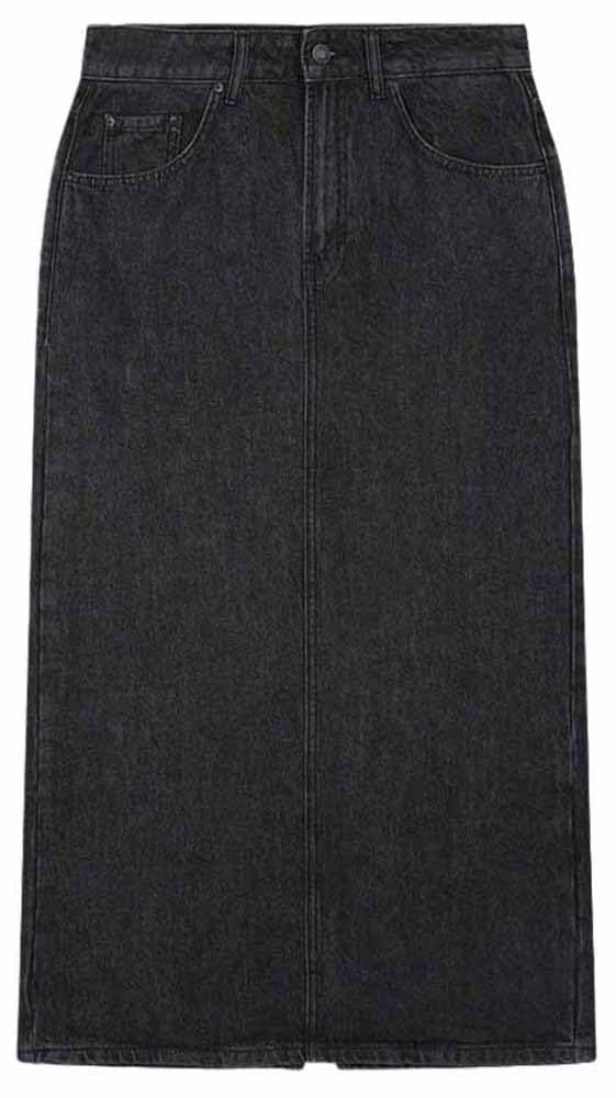 LTB Jeans Danica Skirt Women's Jeans in Grey Cotton Blend, Large, Gray, L