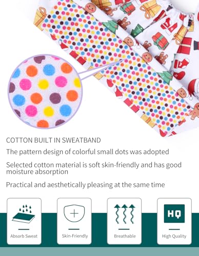 Image of Kousenpu Scrub Caps for Women, Adjustable Women's Surgical Cap with Buttons, Breathable Cute Design for Nurses and Doctors