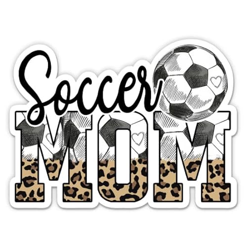 Soccer Mom Stickers - 2 Pack - Waterproof Vinyl for