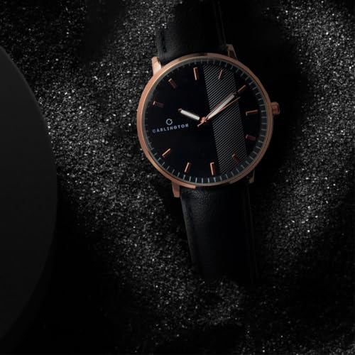 Image of Carlington Aristocrat Series Analog Watches for Men with Premium Leather Strap - CT 1070