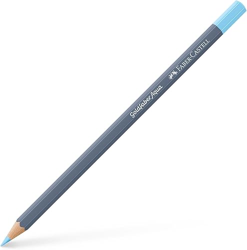 Faber-Castell Creative Studio Goldfaber Aqua - Lápiz de acuarela, (145), azul ftalo, lápiz individual, para arte, manualidades, dibujo, bocetos,