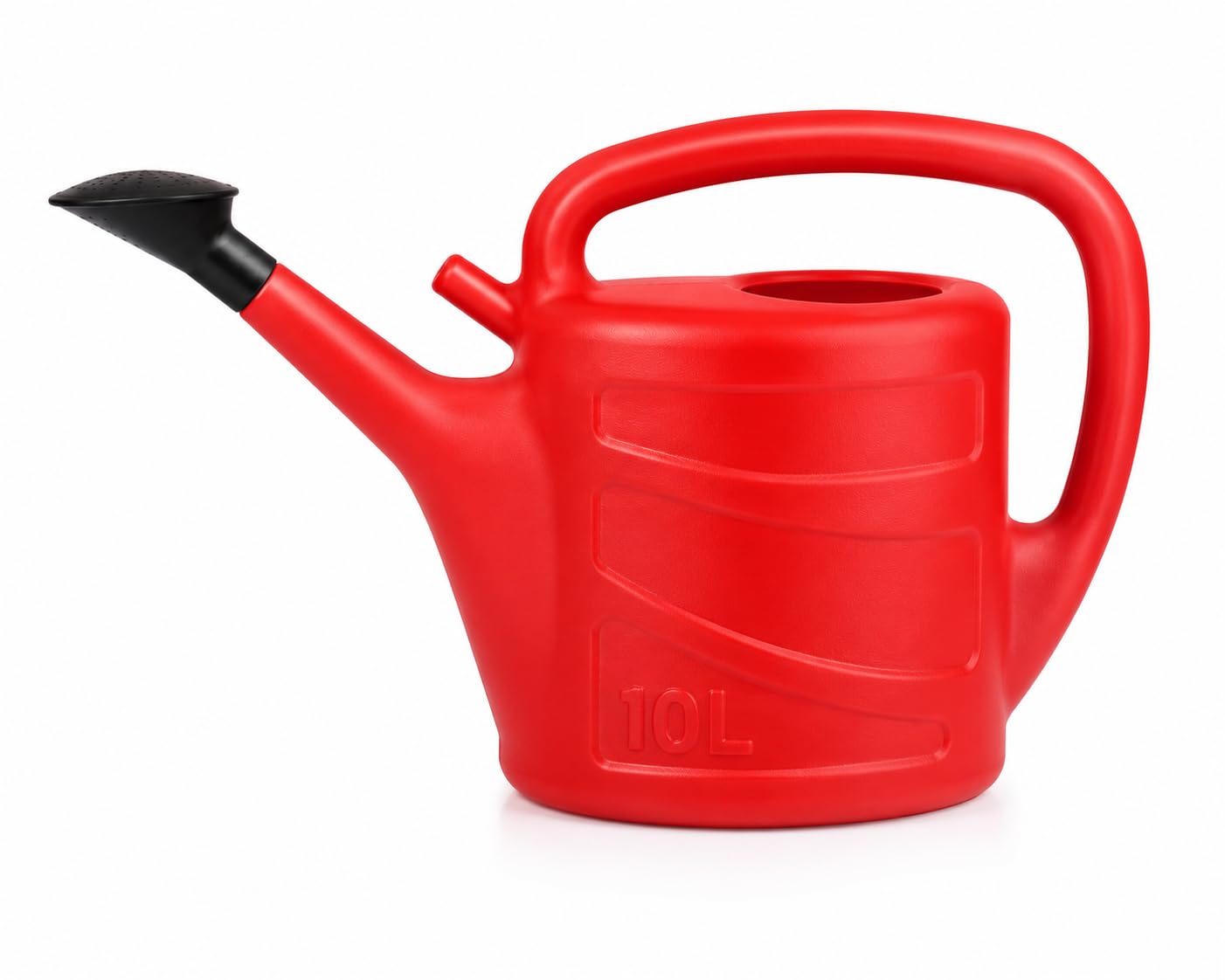 Zarviczonia Watering Can Versatile for Indoor and Outdoor Use, featuring a Detachable Sprinkler Rose Head and an Extended Spout, ideal for both Houseplants and Garden Plants 5L/10L (Red, 10L)